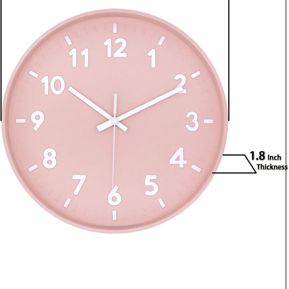 Pink Wall Clock - Picture 3 of 4
